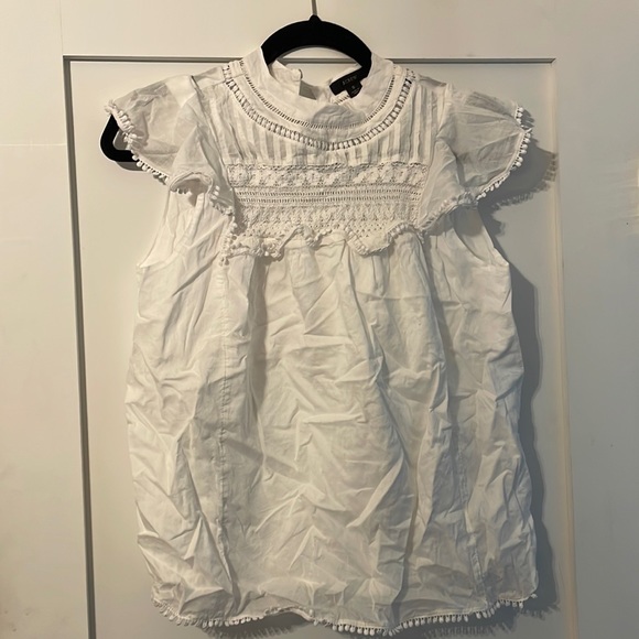 J. Crew Tops - J Crew Size Small White Blouse